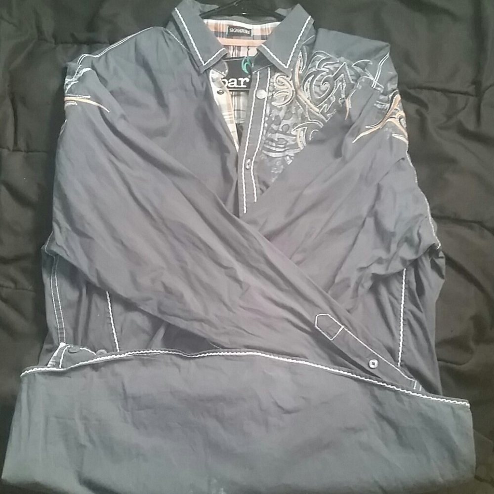 Large Roar button up dress shirt